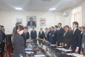 Meeting of the primary organization "Payrav" of the PDPT of the shohmansur district at the Agency, devoted to explain and comment on the message of the Leader of the Nation
